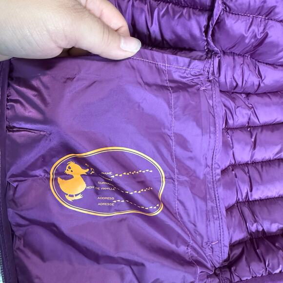 NWT Save The Duck Girls Puffer Jacket, Cyclamen Violet, size 14 - Picture 6 of 7